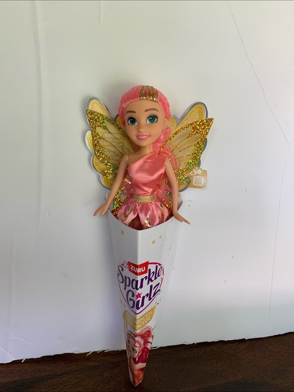 ZURU Sparkle Girlz Pink & Gold Fairy Doll